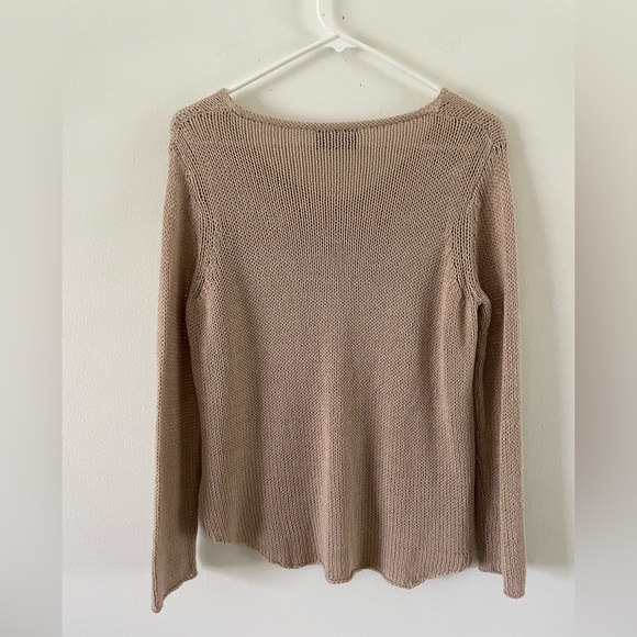 Wooden Ships BEACH Oversized Slouchy Sweater Boho Beachy Size XS/S Beige - Picture 6 of 8